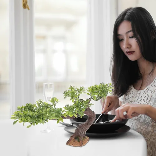 Miniatura 3 de Decoración para el hogar, plantas de flores artificiales, decoración de platos de sushi, flor japonesa, sushi, restaurante, árbol, adorno de plato