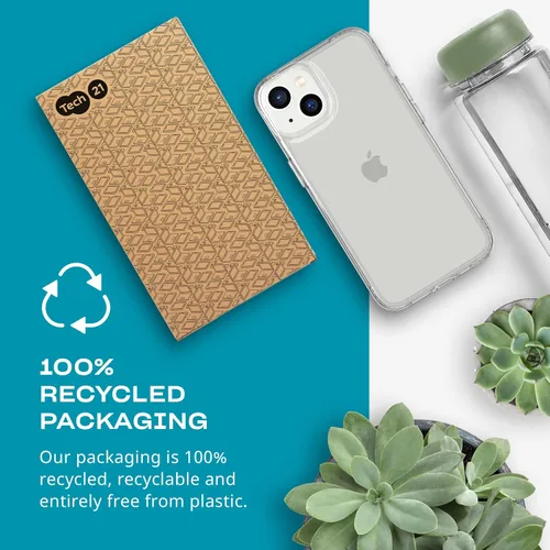 Miniatura 6 de tech21 Funda transparente para iPhone 14 Evo, resistente a los arañazos, absorción de golpes, con protección contra caídas de 12 pies