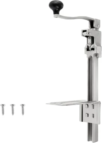 IRONWALLS Abrelatas comercial para restaurante, 19 pulgadas/18.9 in, resistente montaje en mesa, abrelatas manual para latas de hasta 13 pulgadas de