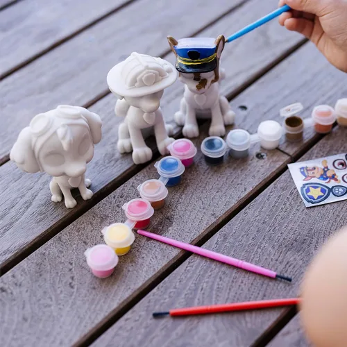 Miniatura 6 de Melissa & Doug - Juego de manualidades de la Patrulla Canina - 3 figuras para decorar tu propio cachorro