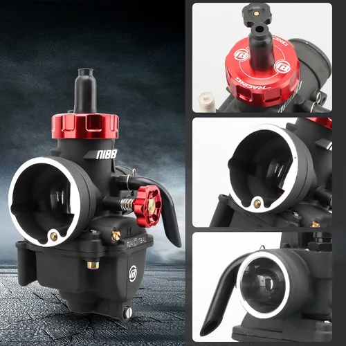 Miniatura 4 de NIBBI Carburador PE24mm 140cc-150cc de Repuesto de Alto Rendimiento con Jets de Carburador, Compatible con 140cc-150cc YAMAHA Honda Apollo SSR TTR