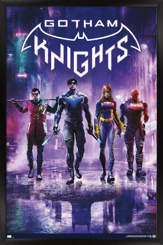 Miniatura 6 de DC Comics - Póster de pared de videojuegos Gotham Knights de arte clave, 34 pulgadas de largo x 22.4 pulgadas de ancho, versión sin marco