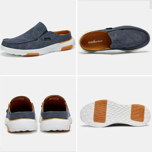 Miniatura 4 de OrthoComfoot Mocasines ortopédicos sin cordones para hombre zapatos para caminar con soporte del arco: pantuflas casuales para fascitis plantar