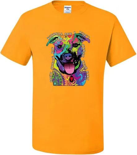 Miniatura 7 de Camisetas divertidas para hombre Don't Judge My Pitbull I Won't Judge Your Kids Púrpura