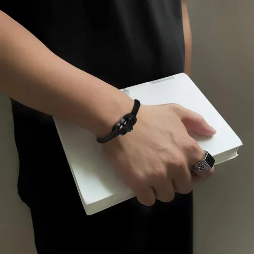 Miniatura 13 de Pulsera de cuero para hombre (mahua/matikou/yuanquan/8 Infinity)