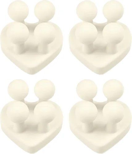 Miniatura 12 de 4 soportes para cepillos de dientes autoadhesivos impermeables de silicona, multifunción, montado en la pared, soporte para enchufe de un solo