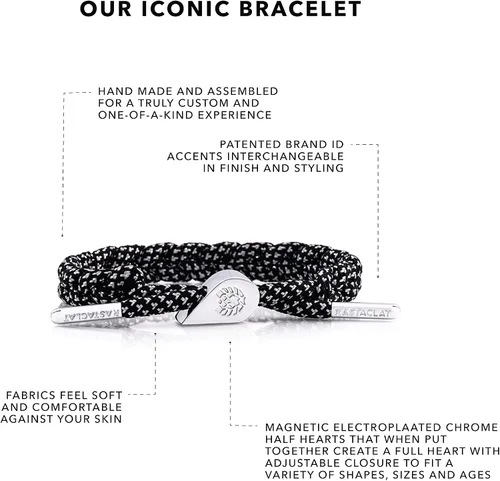 Miniatura 3 de Rastaclat Pulseras ajustables originales trenzadas a mano I Love U y parejas para hombres de todas las edades Mujeres Poliéster