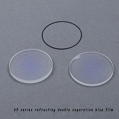 Miniatura 3 de Telescopio astronómico Accesorios DIY 60 Series Refractive HD Lente Objetivo Acromático Película Azul
