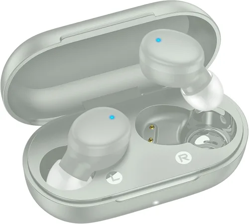 Miniatura 12 de kurdene Auriculares inalámbricos Bluetooth de 5.3 pulgadas, auriculares ligeros, sonido de graves profundos, micrófonos integrados, auriculares