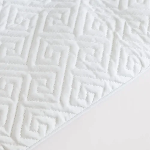 Miniatura 5 de YuHeGuoJi Funda de colchón de algodón impermeable, protector de colchón acolchado de algodón con superficie superior de rizo con bolsillo profundo