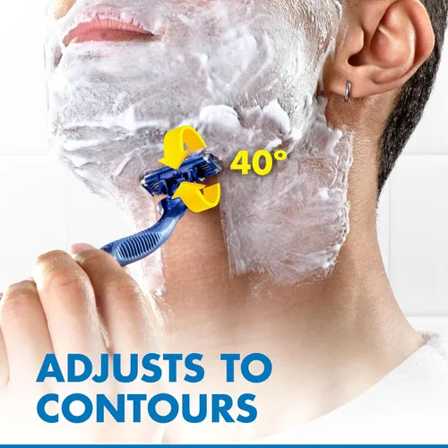 Miniatura 6 de Maquinillas de afeitar desechables Gillette Sensor3 Comfort para hombres, 8 unidades, Lubrastrip se desliza fácilmente sobre tu piel