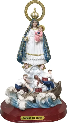 Miniatura 2 de Caridad Del Cobre Estatua Virgen Caridad Del Cobre - Figura Virgen de Nuestra Señora de la Caridad (5 pulgadas)