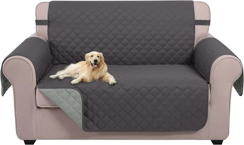 Miniatura 127 de U-NICE HOME Funda de sofá reversible para perros con correas elásticas, resistente al agua, protector de muebles para mascotas, funda de sofá