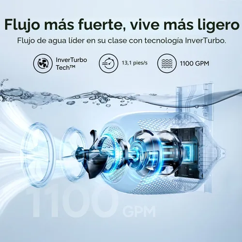 Miniatura 4 de iGarden P100 - Jet de natación para piscina, máquina de corriente de piscina con 5 modos de onda, entrenador de flujo de agua ajustable del 0 al