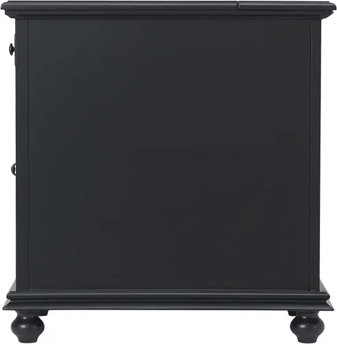 Miniatura 9 de Martin Svensson Home Elegante mesa auxiliar para silla con potencia, 24 pulgadas de ancho x 16 pulgadas de profundidad x 25 pulgadas de alto, negro