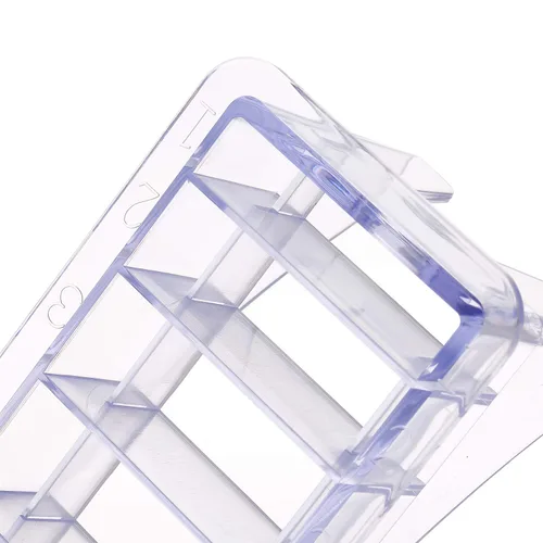 Miniatura 2 de Caja base de 8 rejillas para cortadora de pelo universal límite peine guía accesorio tamaño peluquero reemplazo accesorios herramienta de peinado