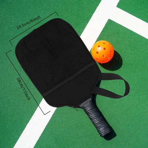 Miniatura 7 de HEYSKAY Pickleball Paddle Cover Pickleball Racket Sleeve Bag with Handle Strap Pickle-Ball Equipment Protective Paddle Sleeve with Mesh Pocket Negro
