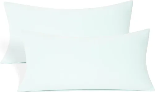 Miniatura 43 de Juego de 2 fundas de almohada pequeñas de punto Jersey Knit para viajes o niños pequeños de 12 x 16 pulgadas, 13 x 18 o 14 x 20 pulgadas, sobre