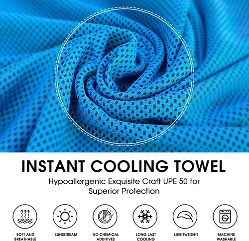 Miniatura 2 de 4Monster Toalla de enfriamiento para cuello y cara, toalla fría de microfibra para climas cálidos, toalla de hielo de secado rápido, trapos