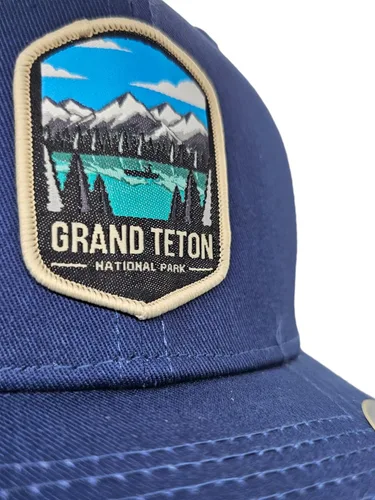 Miniatura 5 de Grand Teton - Sombrero de camionero con parche tejido en el Parque Nacional, talla única