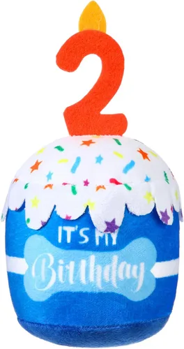 Miniatura 41 de Dansydaisy Accesorios de juguete de pastel de cumpleaños para perros, regalos para niñas y niños, juguete de peluche chirriante para decoración