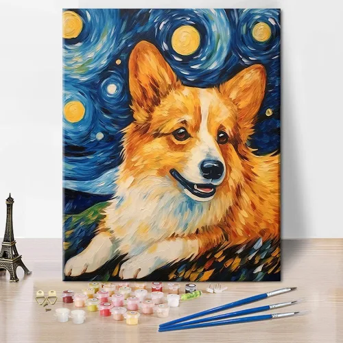 Miniatura 9 de TUMOVO Pintura de ciervos por números, pintura de flores por números para adultos, animales salvajes, pintura por números, niños sobre lienzo