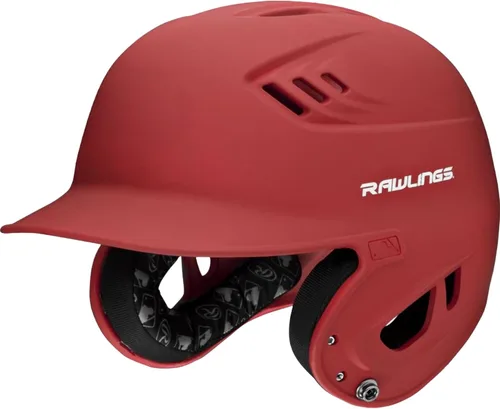 Miniatura 4 de Rawlings Casco de bateo de béisbol R16 Velo Mate Tamaños JR y SR Varios colores Grafito mate