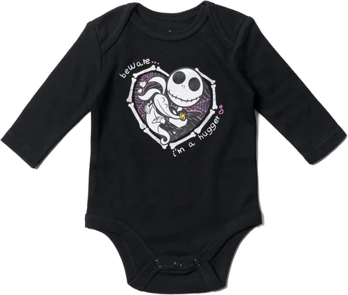 Miniatura 3 de Disney Nightmare Before Christmas Zero Sally Jack Skellington - Paquete de 3 mamelucos de peluche recién nacidos a bebés