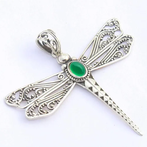 Miniatura 2 de Collar de plata de ley 925 para mujer, collar con colgante de piedras preciosas auténticas, collar con colgante hipoalergénico para regalo