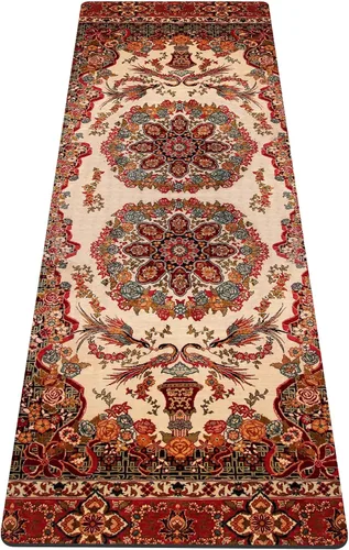 Miniatura 37 de nuveti Alfombrilla de yoga con estampado extra grueso de elastómero termoplástico antideslizante con bolsa de transporte, 72 x 24 pulgadas, extra