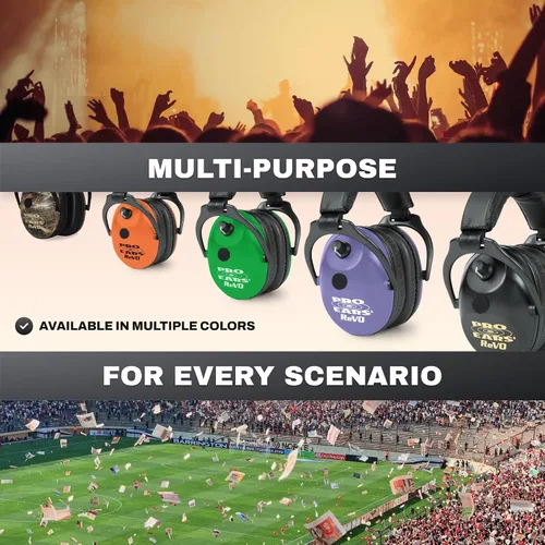 Miniatura 7 de Pro Ears ReVO - Orejeras electrónicas, orejeras de protección auditiva de tamaño infantil, NRR 25, placa de circuito doble, tecnología exclusiva DLSC