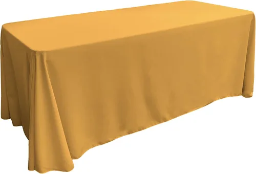 Miniatura 163 de LA Linen Mantel rectangular lavable de popelín de poliéster, resistente a las manchas y a las arrugas, cubierta de mesa 60x84, mantel de tela