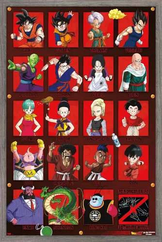 Miniatura 10 de Trends International Dragon Ball Z - Póster de pared de aniversario, 22.375 x 34 pulgadas, versión premium sin marco