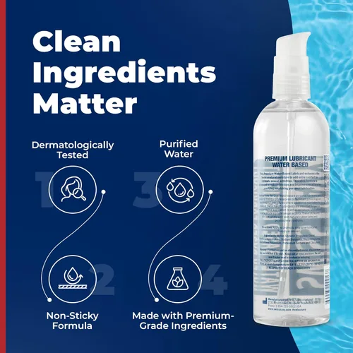 Miniatura 3 de Swiss Navy Lubricante Premium a Base de Agua - 16 oz - Gel Lubricante para Hombres, Mujeres y Parejas - Seguro para Juguetes - Fórmula que No Mancha