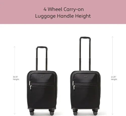 Miniatura 6 de Baggallini Carry-on de 4 ruedas para mujer, Estampado De Flor De Mediano