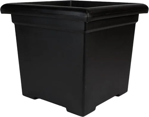 Miniatura 27 de The HC Companies Maceta cuadrada Accent con drenaje – Macetas clásicas para plantas de exterior y plantas de interior – Maceta cuadrada ligera