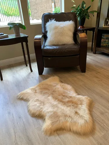 Miniatura 7 de LAMBZY Alfombra de pelo de oveja sintética, hipoalergénica, súper suave, sedosa para sala de estar, habitación de los niños, sofá
