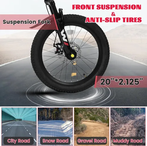 Miniatura 7 de Bicicleta de montaña para niños de 20 pulgadas, bicicleta de montaña para niños y niñas de 8 a 12 años, 7 velocidades para adolescentes, bicicletas