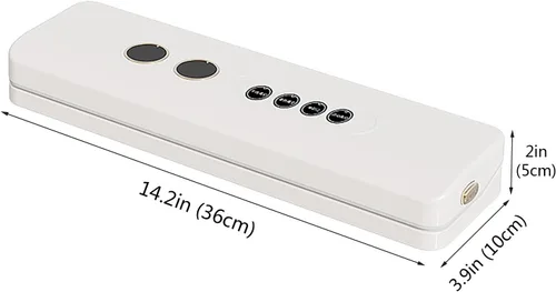 Miniatura 7 de Máquina selladora al vacío, ahorrador de alimentos inalámbrico, ancho de bolsa de vacío de 12.6 pulgadas, aparato de cocina portátil de ABS