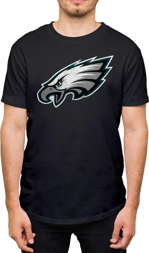 Miniatura 12 de Hybrid Sports NFL - Distressed Team Logo - Officially Licensed Adult Short Sleeve Fan Tee for Men & Women Los Angeles Rams - Azul real