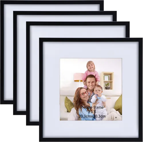 Miniatura 8 de Giftgarden Portarretratos de 11 x 17 pulgadas, paquete de 4 marcos mate de 11 x 17 pulgadas para fotos de 8 x 12 pulgadas con paspartú, póster de 11