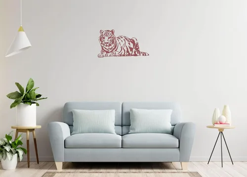 Miniatura 3 de Tiger Wall Decals Vinyl Decal Wild Cat Animal Home Art Decor Removable Stylish Sticker Mural Unique Design for Any Room tk7