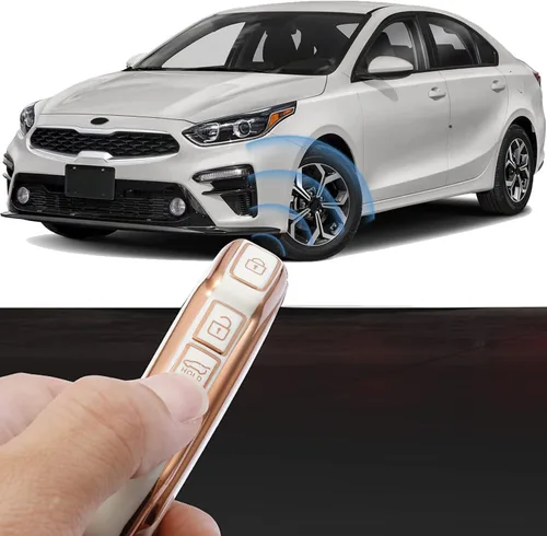 Miniatura 3 de para Kia Funda para Llavero de TPU Suave 3 4 Botones Protección Funda para Llave de Coche Carcasa, Azul, Azul