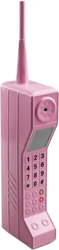 Teléfono celular retro, adorno retro de ladrillo para teléfono celular, adorno de modelo de teléfono celular para decoración del hogar y sala de Rosa