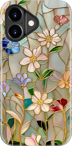 Miniatura 33 de LUHOURI Funda para iPhone 12 Mini, compatible con carga inalámbrica, doble capa, interior de silicona suave + carcasa exterior dura, bonito diseño
