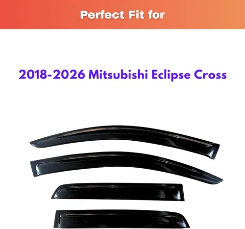 Miniatura 490 de KPY Visor de ventana compatible con Kia Soul 2009-2013, Protector contra lluvia de 4 unidades, deflectores de ventilación de ventana lateral