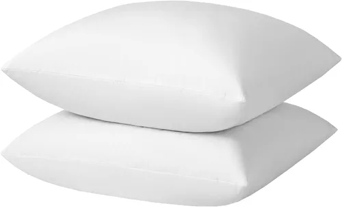 Miniatura 11 de basic home Insertos de Almohadas Decorativas de 12x20 - Insertos de Almohadas de Plumas de Plumón - Oblongo - Tela de Algodón - Juego de 2 - Blanco.
