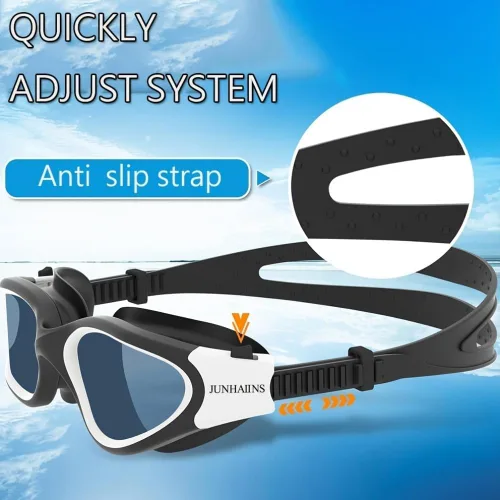 Gafas de natación profesionales de competición gafas de natación adultas anti niebla y sistema ajustable ULTRAVIOLETA Gafas de correa antideslizante