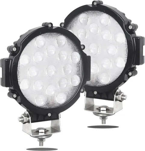 Miniatura 19 de AUXTINGS 2 piezas 7 pulgadas 36 W inundación Led barra de luz fuera de carretera lámpara de conducción para Jeep ATV SUV mina barco fuera