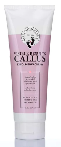 Barefoot Academy Crema exfoliante e hidratante para el cuidado de los pies de alta resistencia para callos, piel muerta, talones duros, talones
